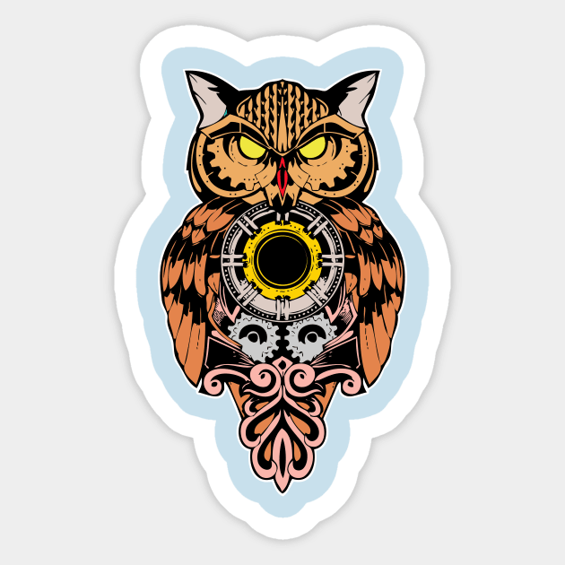 owl clock Sticker by Spectrum